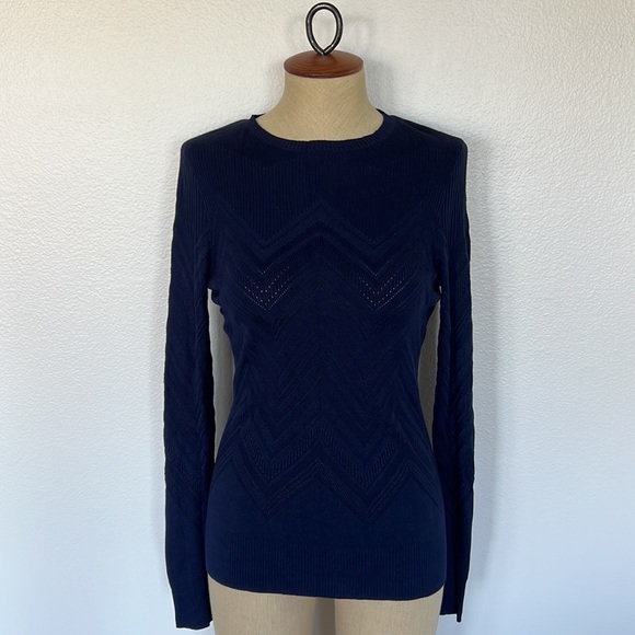 L'AGENCE Sweaters - L’agence Knit Sweater Dark Blue